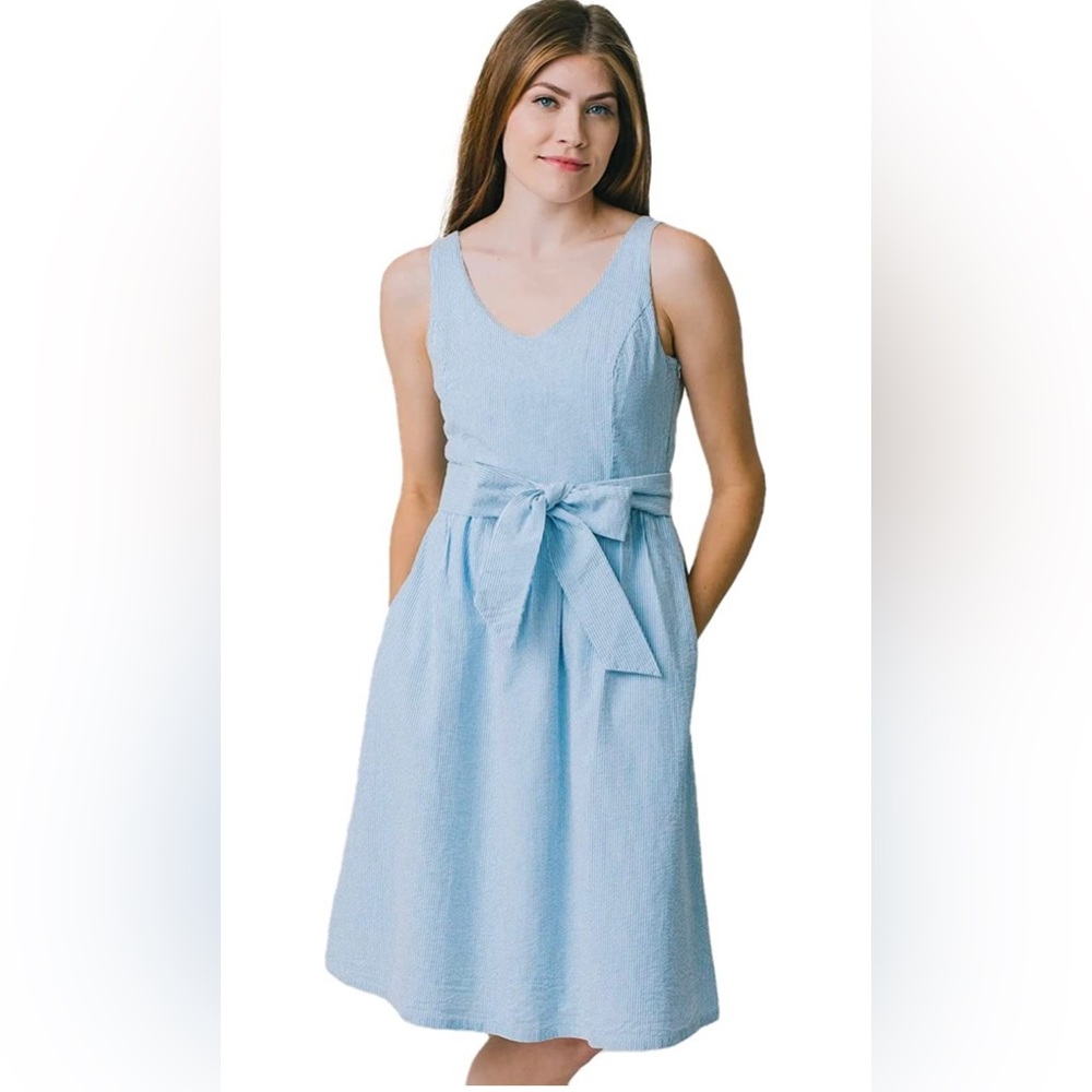Hope & Henry Seersucker Dress